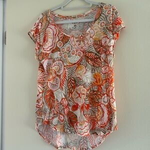 Ann Taylor loft linen high low top. Size XL